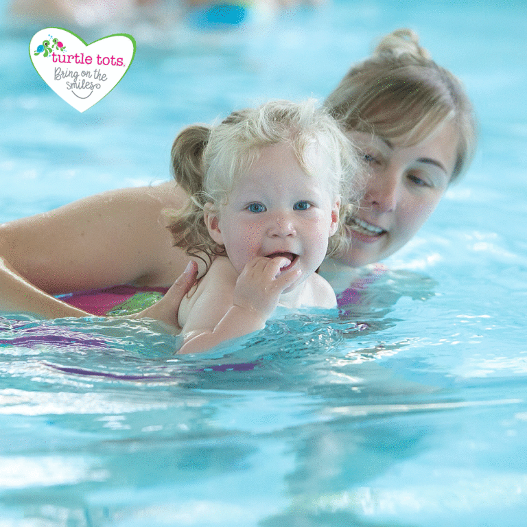 Baby Swimming in Pool