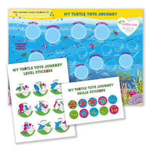 Turtle Tots Swimming Journey Chart and Stickers